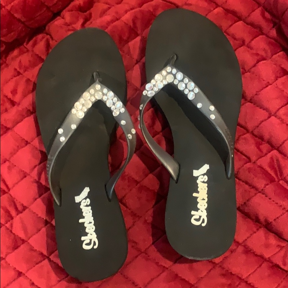 Sketchers Kitten Heel Sandals Sz 9
